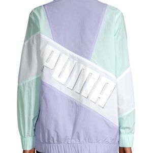 WORN ONCE! PUMA Colorblock Zip-Up Windbreaker